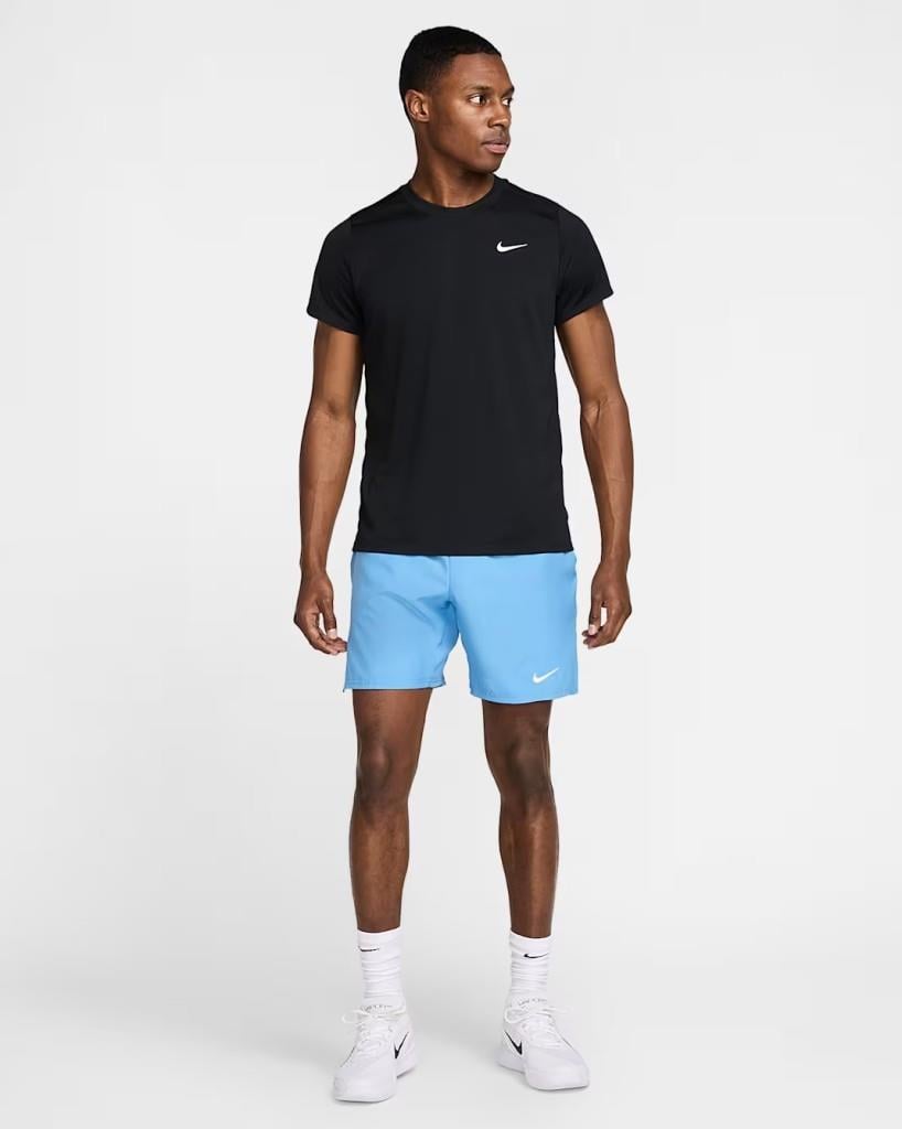 NikeCourt FZ6921-010 Victory Dri-FIT Erkek Tenis Tişört - Siyah