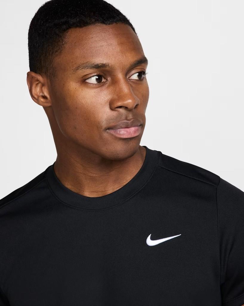 NikeCourt FZ6921-010 Victory Dri-FIT Erkek Tenis Tişört - Siyah