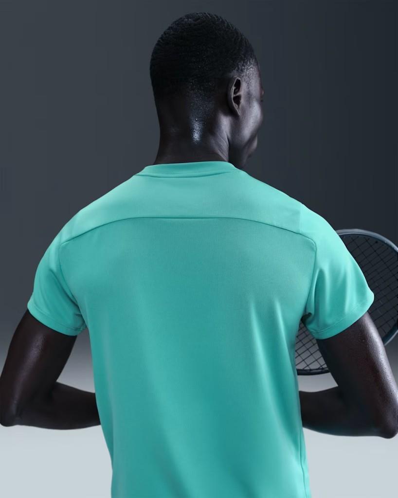 NikeCourt FZ6921-392 Victory Dri-FIT Erkek Tenis Tişört - Su Yeşili