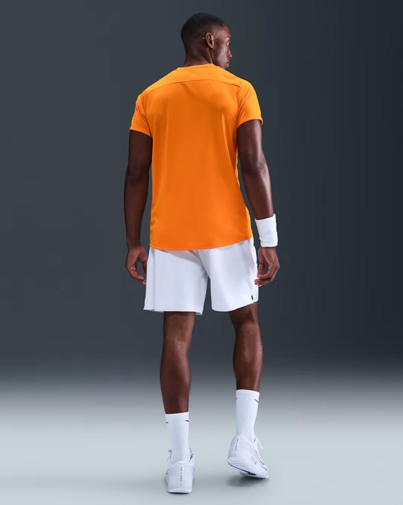 NikeCourt FZ6921-873 Victory Dri-FIT Erkek Tenis Tişört - Turuncu