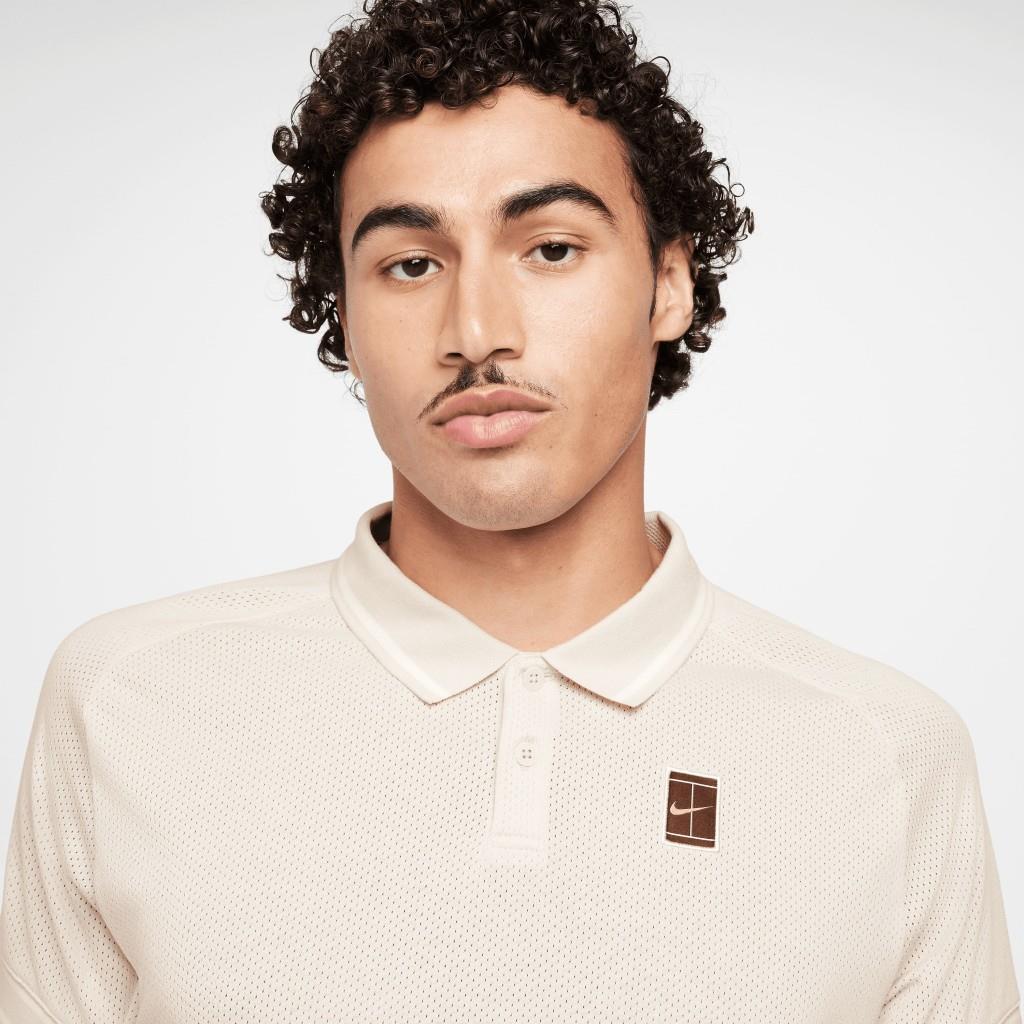 NikeCourt Heritage Erkek Tenis Krem Polo Yaka Tişört FQ2101-104