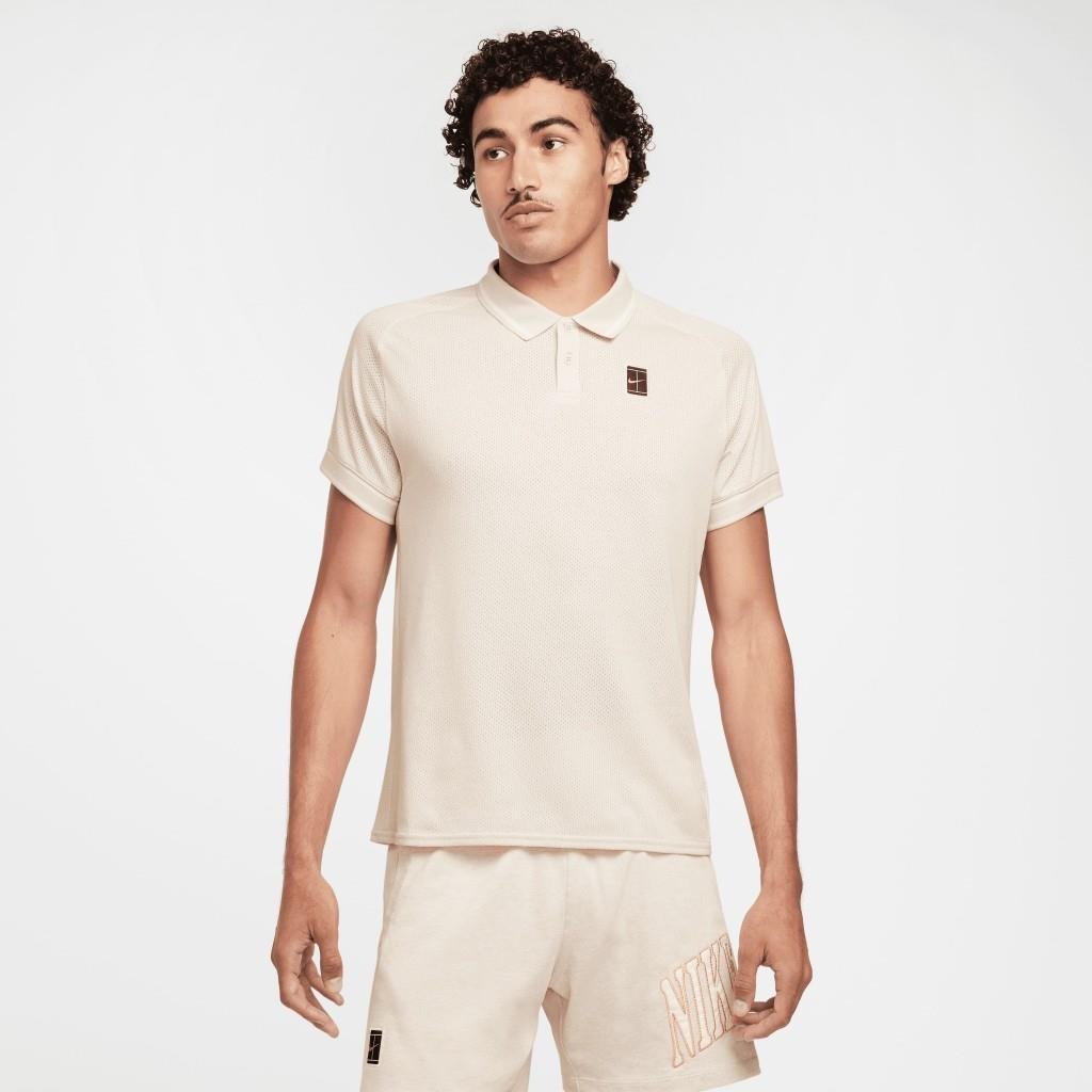 NikeCourt Heritage Erkek Tenis Krem Polo Yaka Tişört FQ2101-104