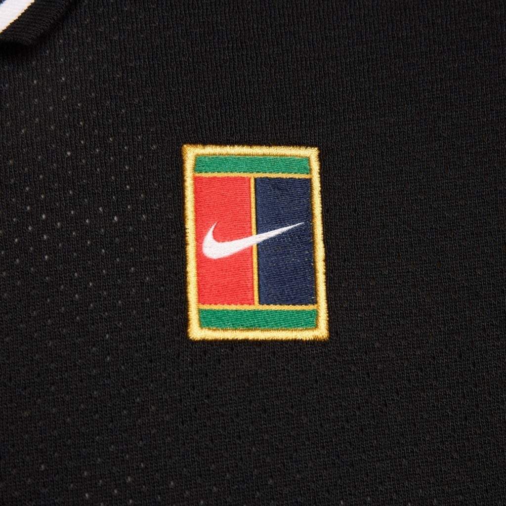 NikeCourt Heritage Erkek Tenis Siyah Polo Yaka Tişört FQ2101-010