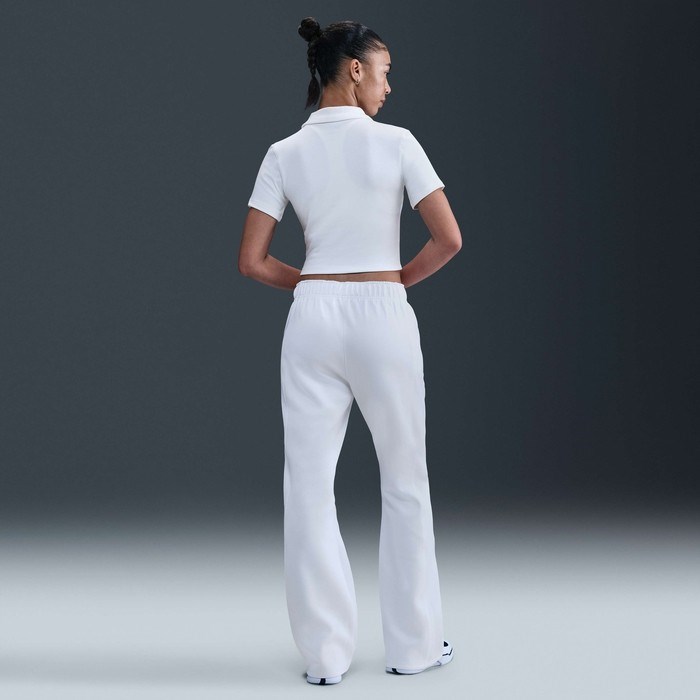 NikeCourt HJ8992-100 Heritage Kısa Kollu Crop Tenis Polosu - Beyaz