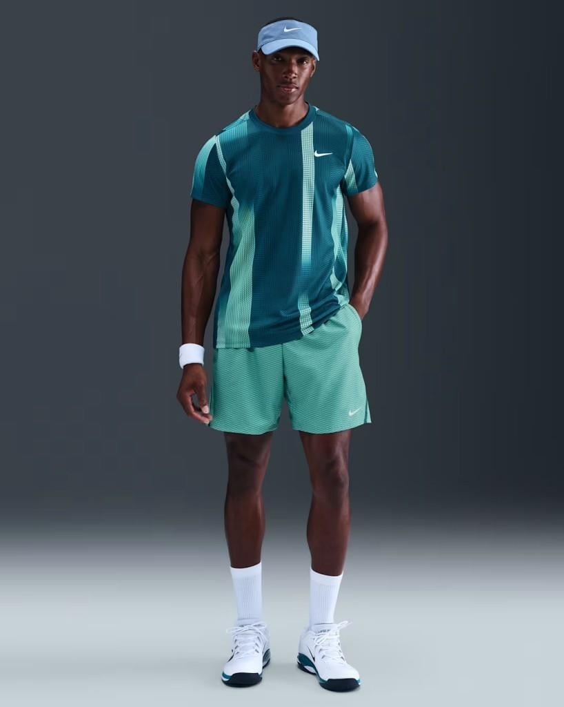 NikeCourt HM6505-415 Victory Dri-FIT Erkek Tenis Üstü - Mavi
