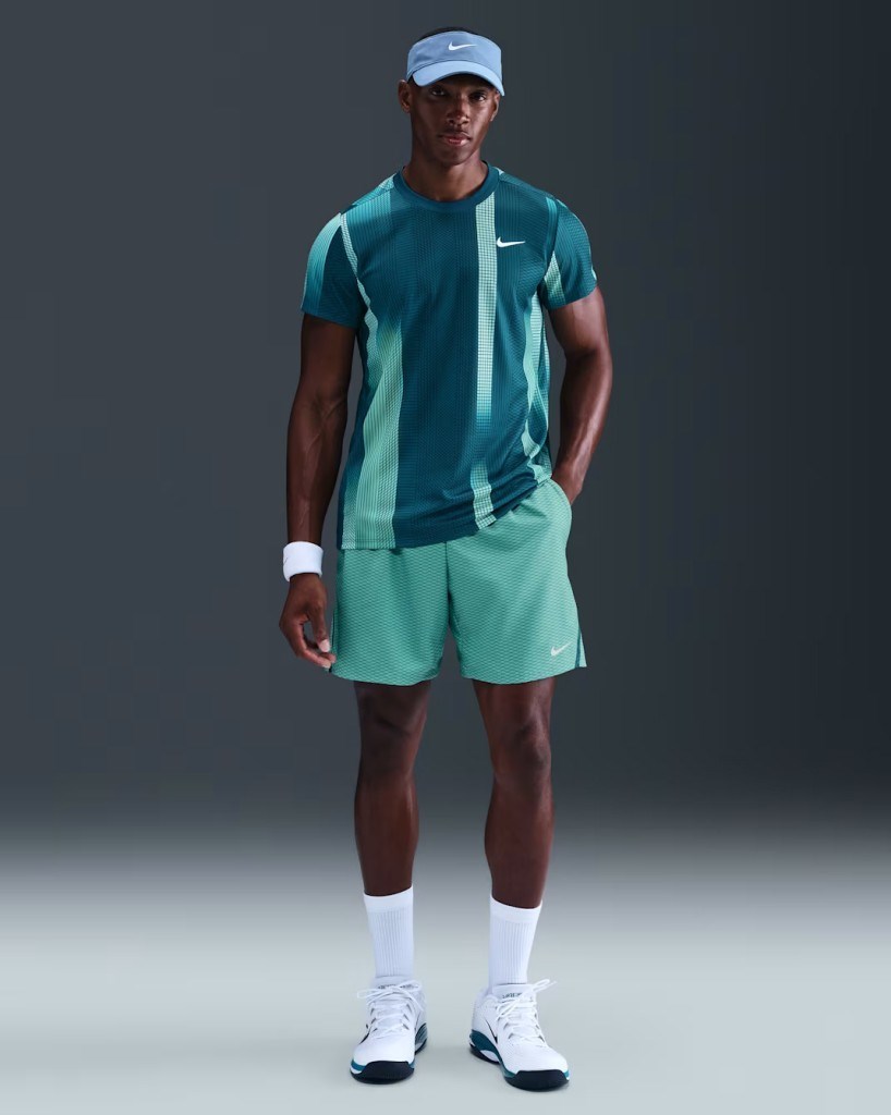NikeCourt HM6505-415 Victory Dri-FIT Erkek Tenis Üstü - Mavi