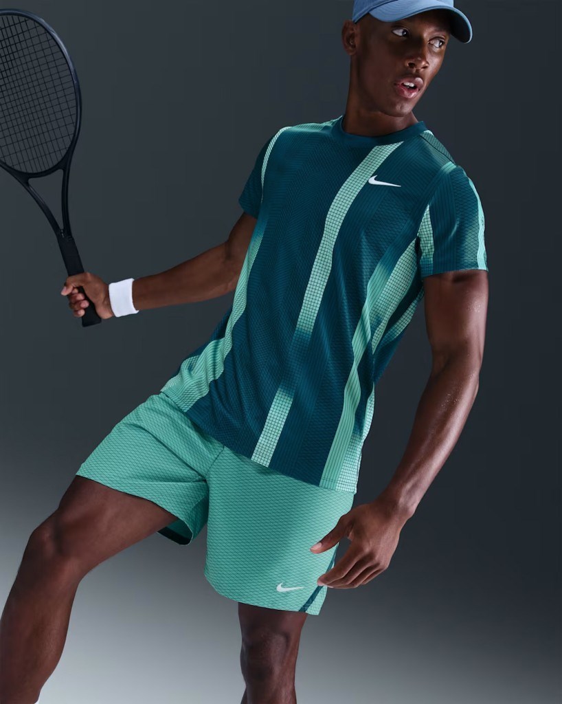 NikeCourt HM6505-415 Victory Dri-FIT Erkek Tenis Üstü - Mavi
