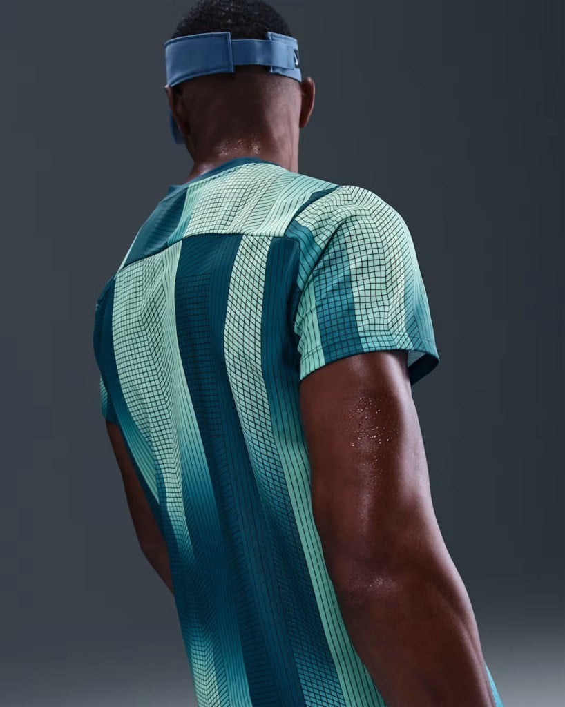 NikeCourt HM6505-415 Victory Dri-FIT Erkek Tenis Üstü - Mavi