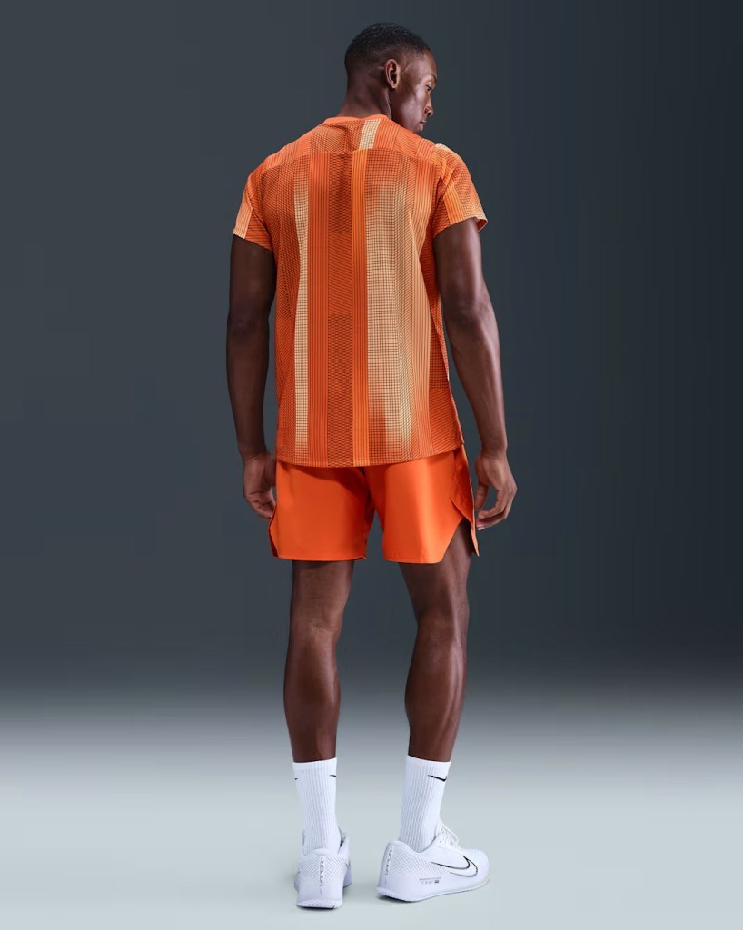 NikeCourt HM6505-893 Victory Dri-FIT Erkek Tenis Üstü - Turuncu