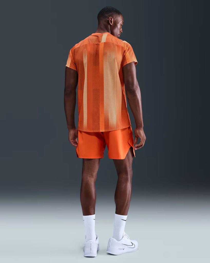 NikeCourt HM6505-893 Victory Dri-FIT Erkek Tenis Üstü - Turuncu