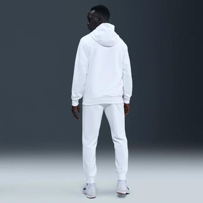 NikeCourt HM6759-100 Heritage Dri-FIT French Terry Erkek Tenis Kapüşonlu Sweatshirt - Beyaz