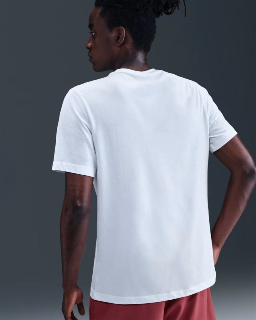 NikeCourt HV1788-100 Dri-FIT Erkek Tişört - Beyaz