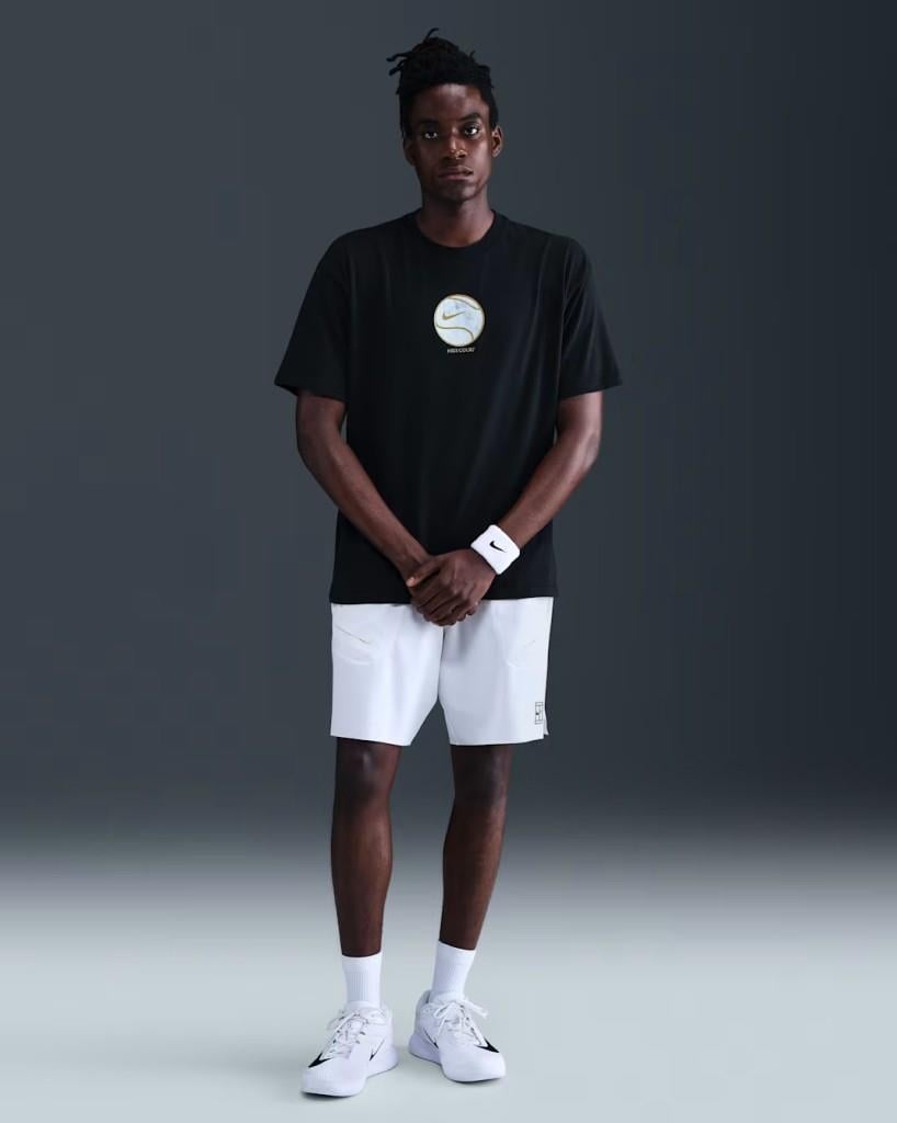 NikeCourt IO6234-010 Dri-FIT Max90 Erkek Tişört - Siyah