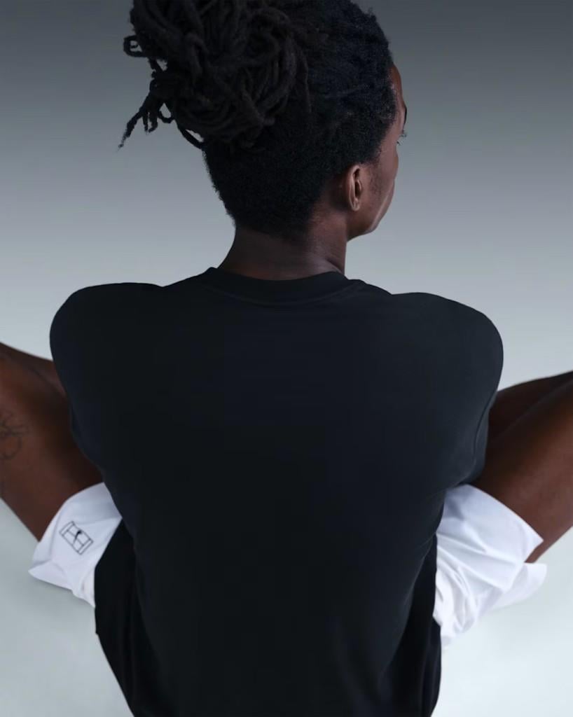 NikeCourt IO6234-010 Dri-FIT Max90 Erkek Tişört - Siyah