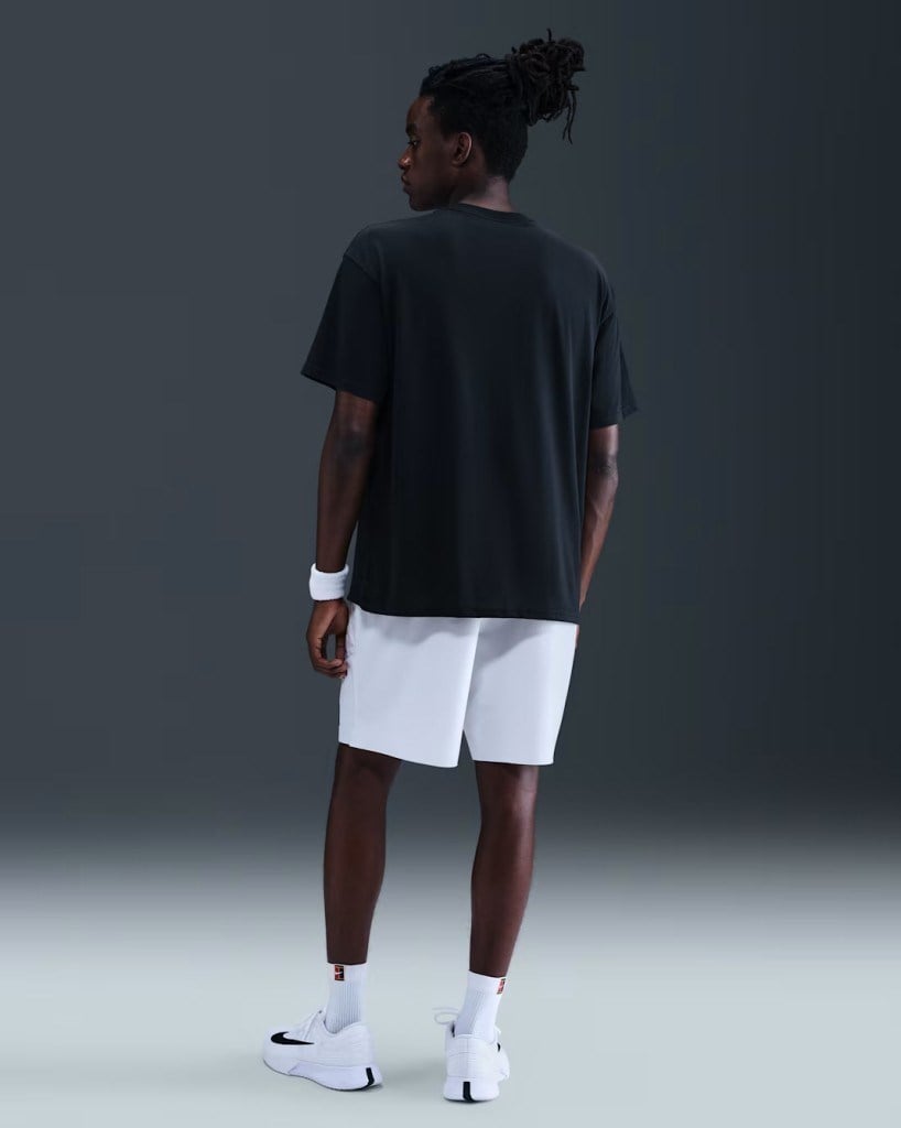 NikeCourt IO6234-010 Dri-FIT Max90 Erkek Tişört - Siyah