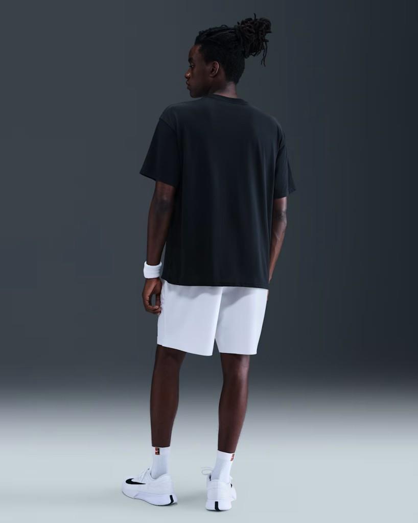 NikeCourt IO6234-010 Dri-FIT Max90 Erkek Tişört - Siyah