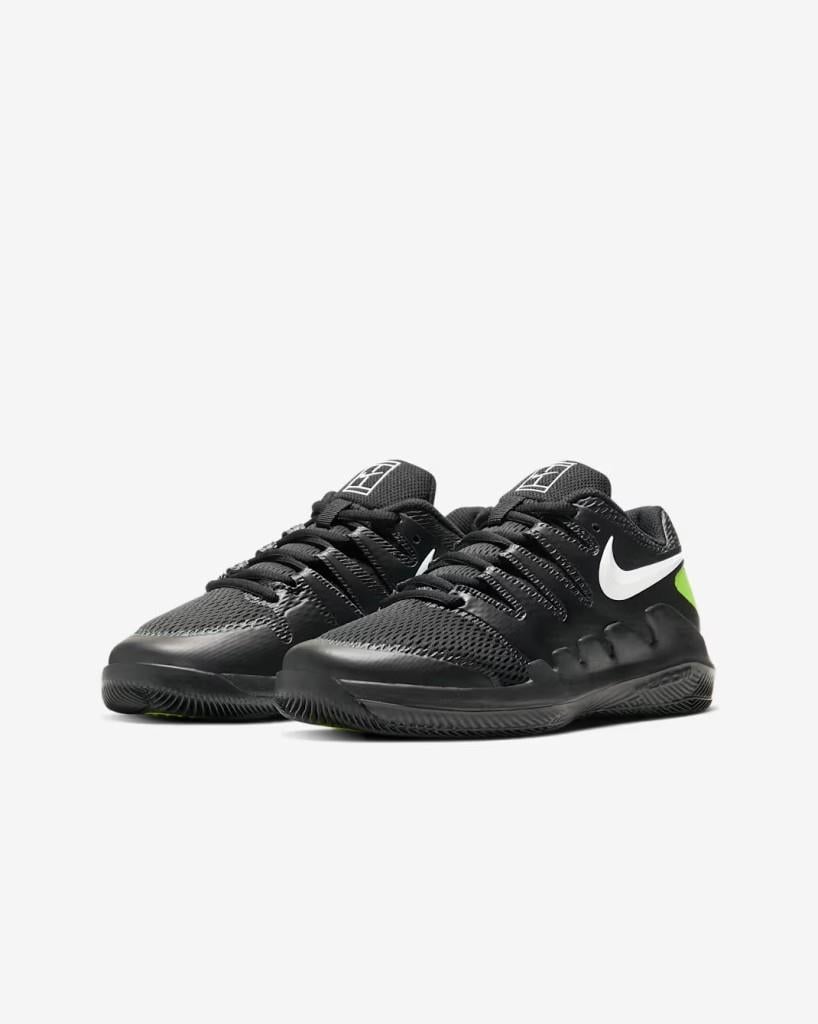 NikeCourt Jr. Vapor X AR8851-009 Küçük/Büyük Çocuk Tenis Ayakkabısı - Siyah
