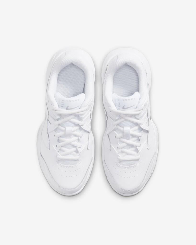 NikeCourt Jr. Lite 2 CD0440-105 Genç Çocuk Tenis Ayakkabısı - Beyaz