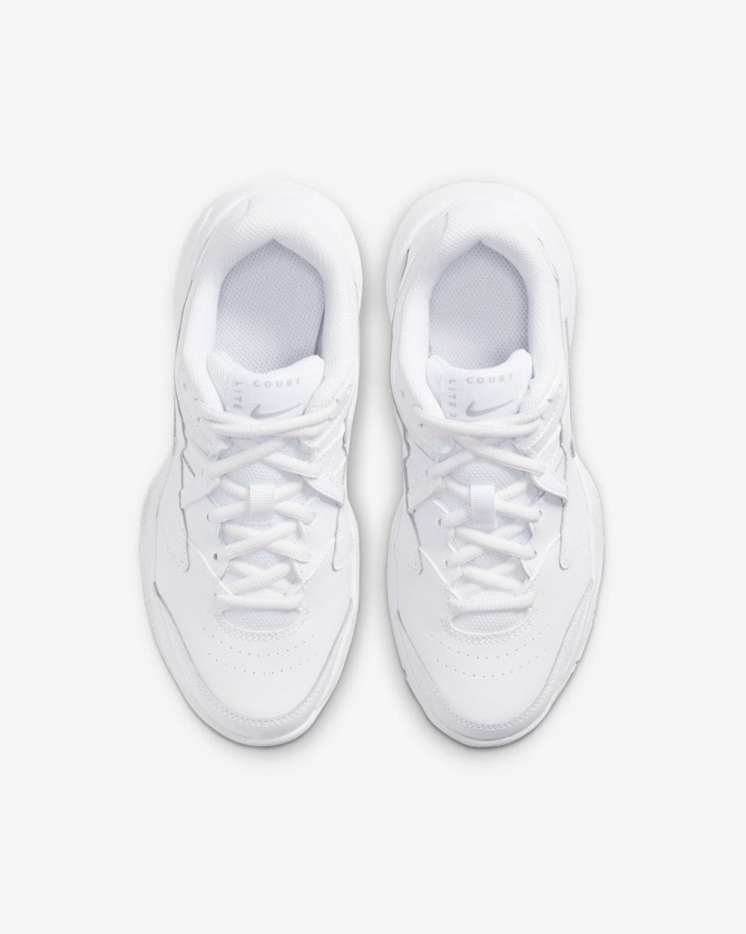 NikeCourt Jr. Lite 2 CD0440-105 Genç Çocuk Tenis Ayakkabısı - Beyaz