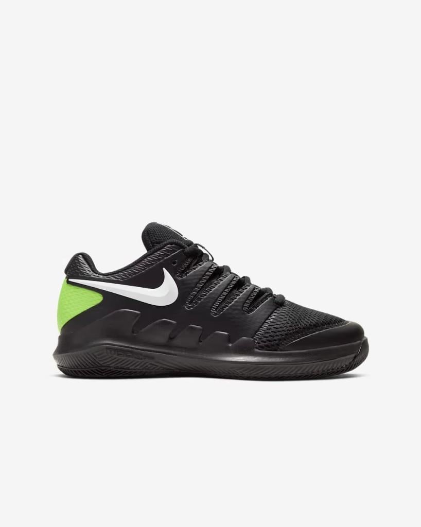 NikeCourt Jr. Vapor X AR8851-009 Küçük/Büyük Çocuk Tenis Ayakkabısı - Siyah