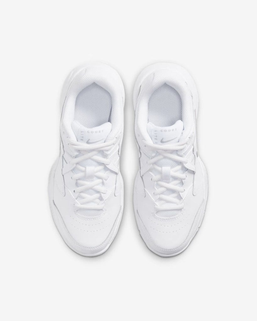 NikeCourt Jr. Lite 2 CD0440-105 Genç Çocuk Tenis Ayakkabısı - Beyaz