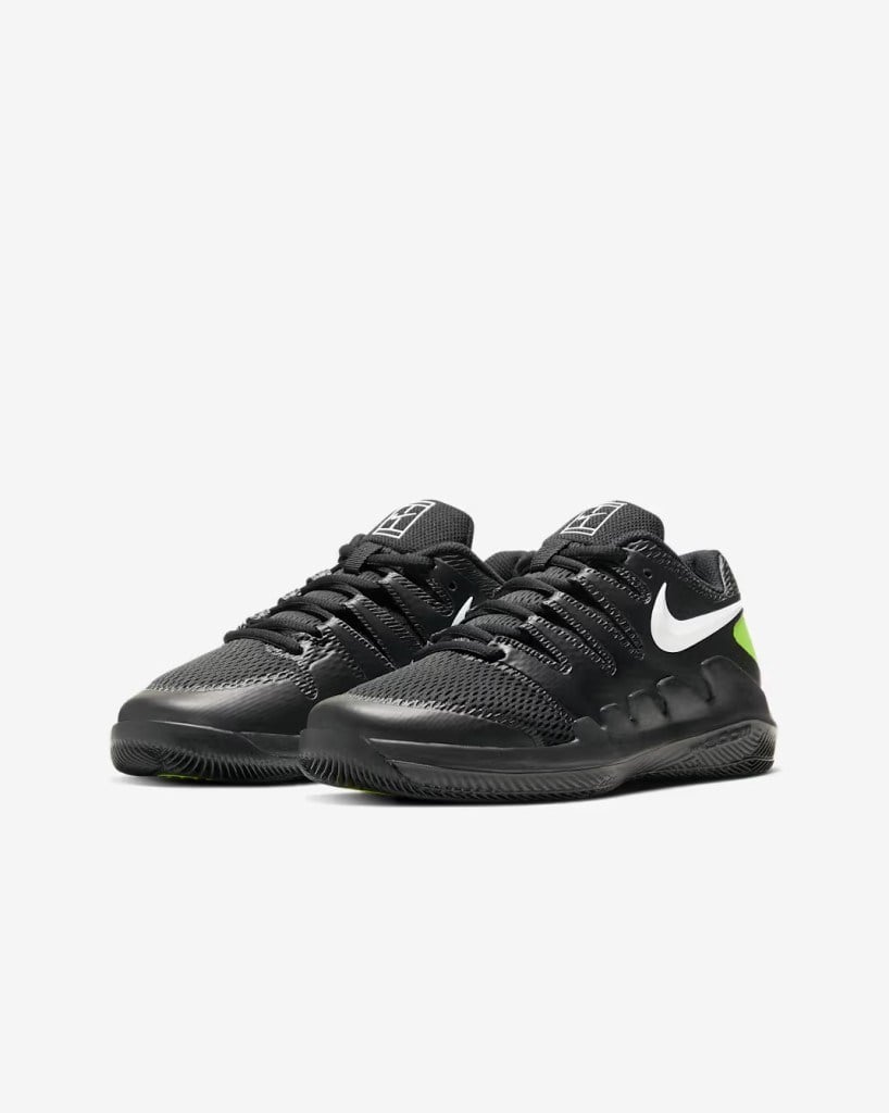 NikeCourt Jr. Vapor X AR8851-009 Çocuk Tenis Ayakkabısı - Siyah