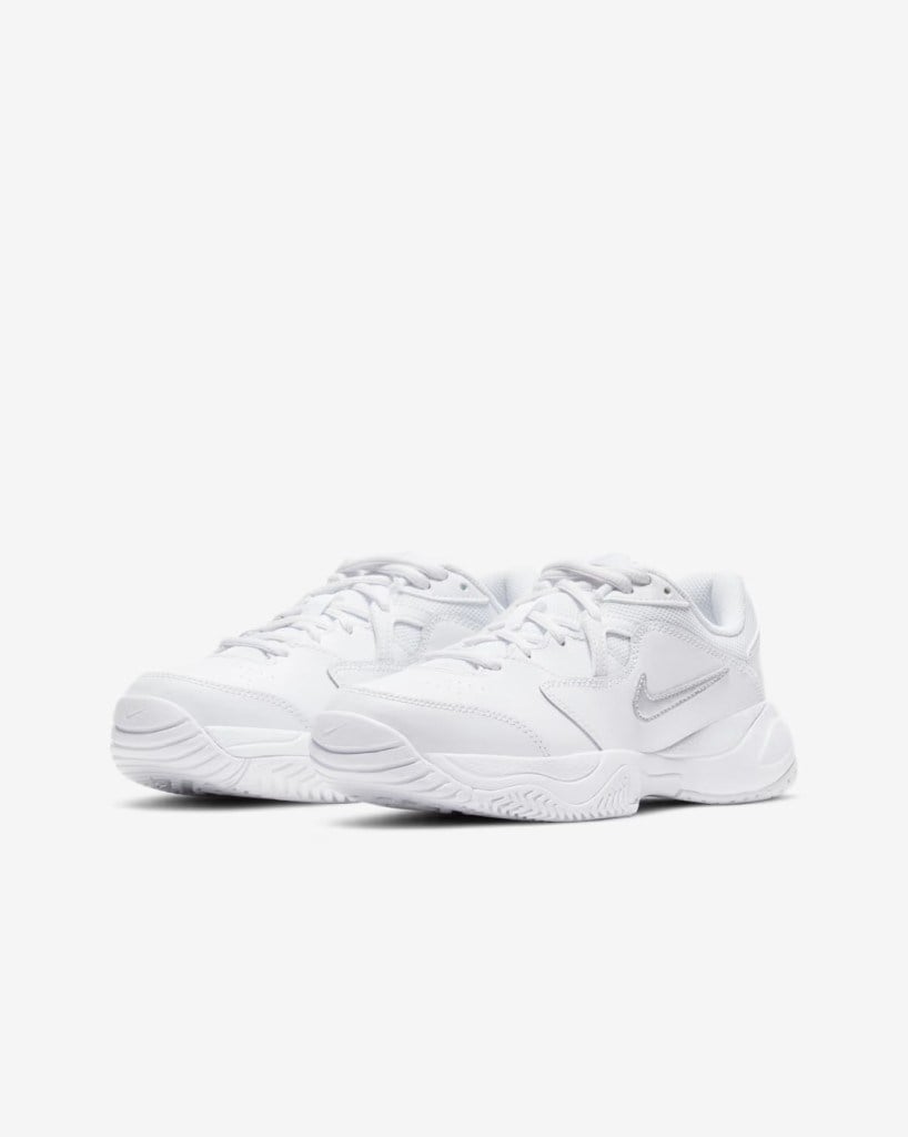 NikeCourt Jr. Lite 2 CD0440-105 Genç Çocuk Tenis Ayakkabısı - Beyaz