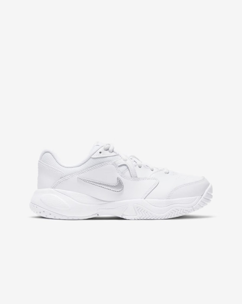 NikeCourt Jr. Lite 2 CD0440-105 Genç Çocuk Tenis Ayakkabısı - Beyaz