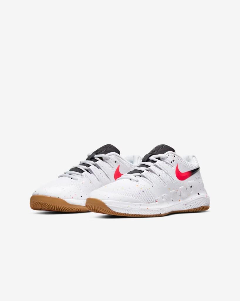 NikeCourt Jr. Vapor X AR8851-108 Küçük/Büyük Çocuk Tenis Ayakkabısı - Beyaz
