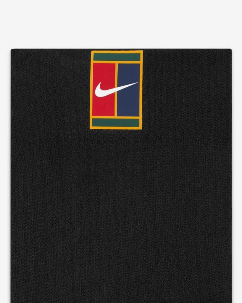 NikeCourt Multiplier Max CU1309-010 Tenis Bilek Çorapları (2 Çift) - Siyah