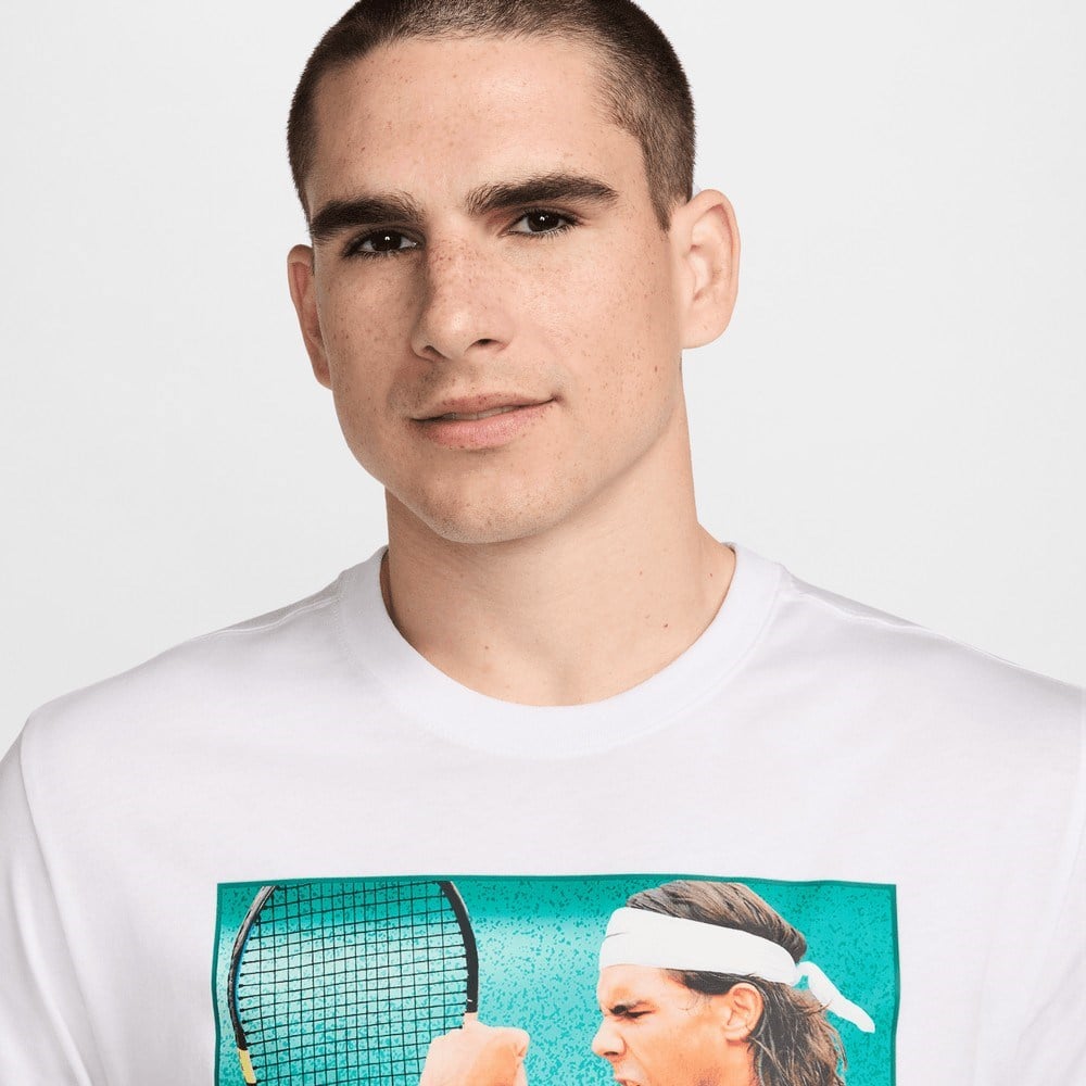 NikeCourt Rafa Erkek Beyaz Tenis Tişörtü HJ3848-100