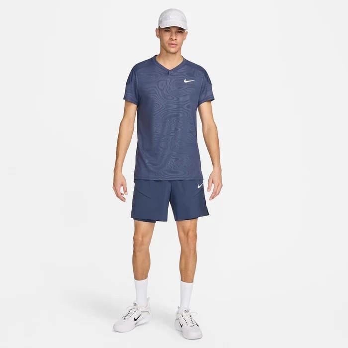 NikeCourt Slam Dri-FIT Erkek Antrasit Tenis Tişört FD5261-437