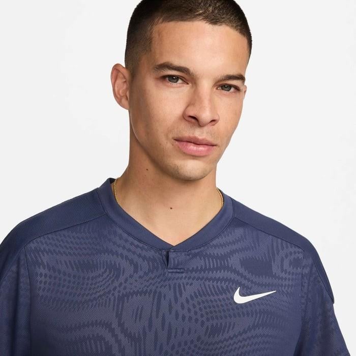 NikeCourt Slam Dri-FIT Erkek Antrasit Tenis Tişört FD5261-437