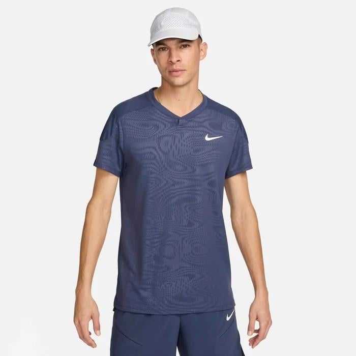 NikeCourt Slam Dri-FIT Erkek Antrasit Tenis Tişört FD5261-437