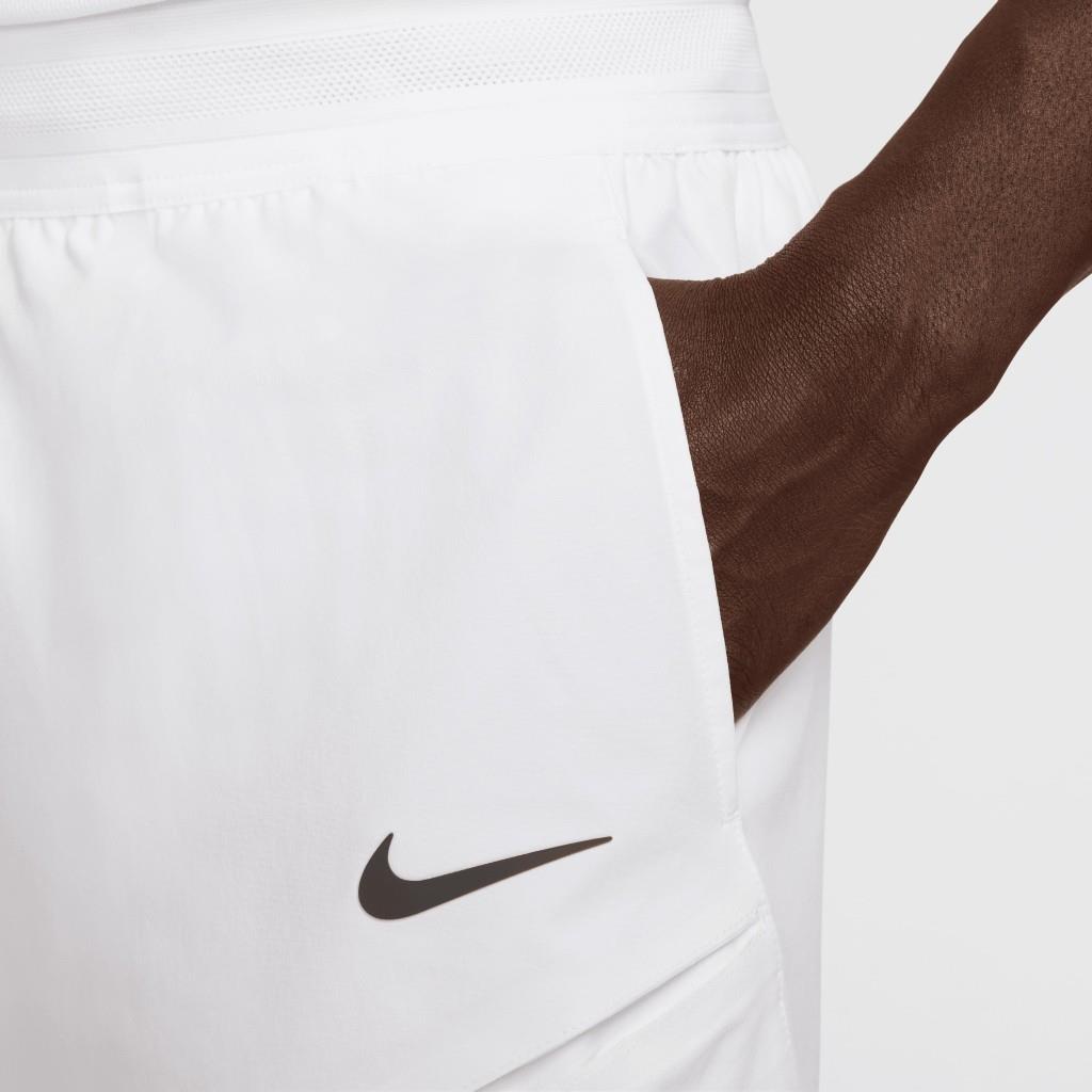 NikeCourt Slam Dri-FIT Erkek Beyaz Tenis Şortu FZ6899-100