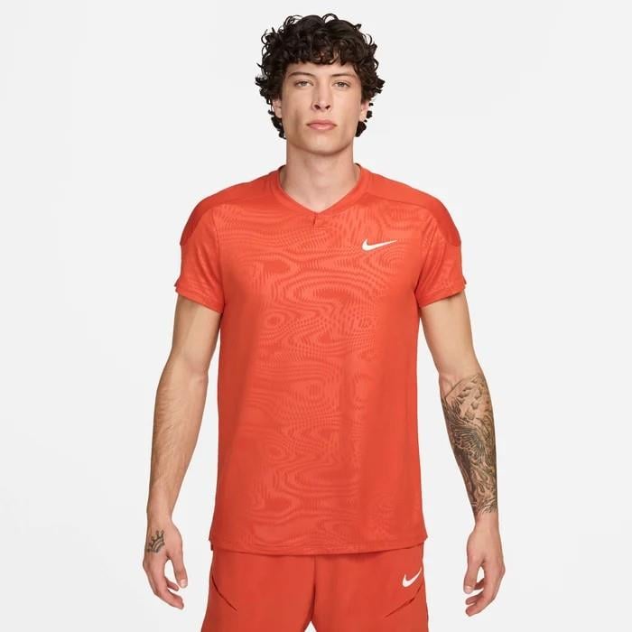 NikeCourt Slam Dri-FIT Erkek Turuncu Tenis Tişört FD5261-811