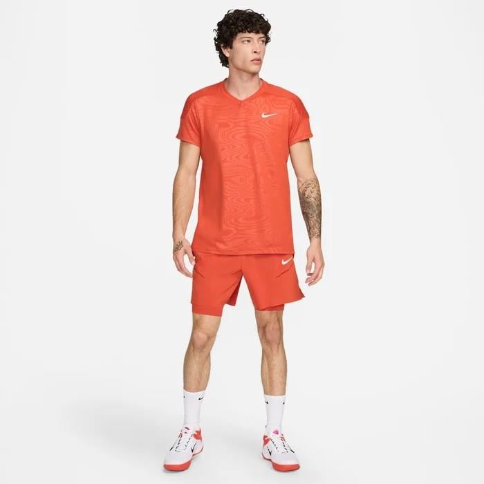 NikeCourt Slam Dri-FIT Erkek Turuncu Tenis Tişört FD5261-811