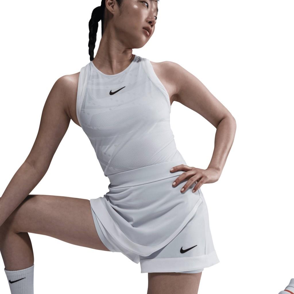 NikeCourt Slam Dri-FIT Kadın Beyaz Tenis Şort Eteği HF6449-085