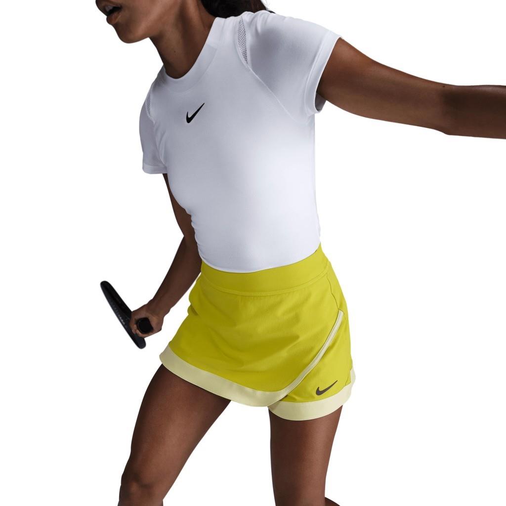 NikeCourt Slam Dri-FIT Kadın Sarı Tenis Şort Eteği HF6449-344