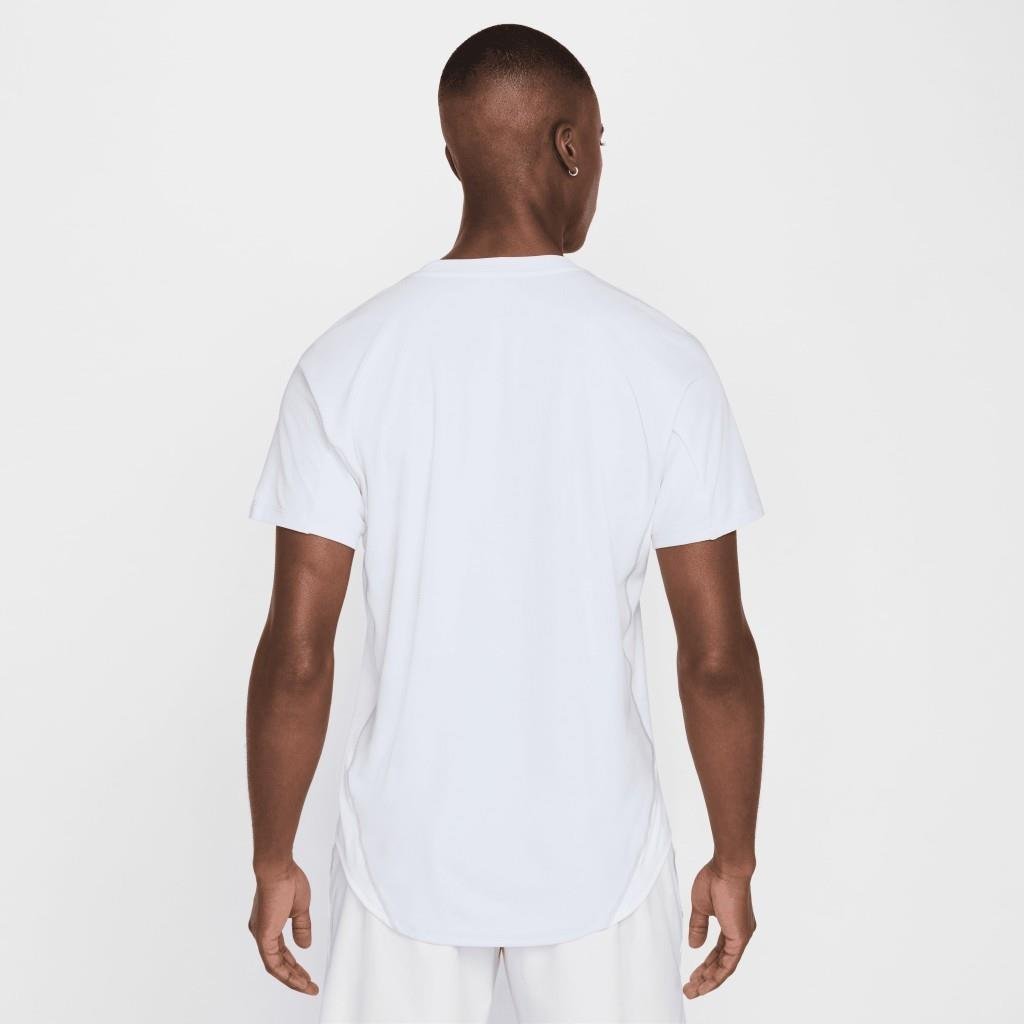 NikeCourt Slam Erkek Dri-FIT Beyaz Tenis Tişört FZ6857-085