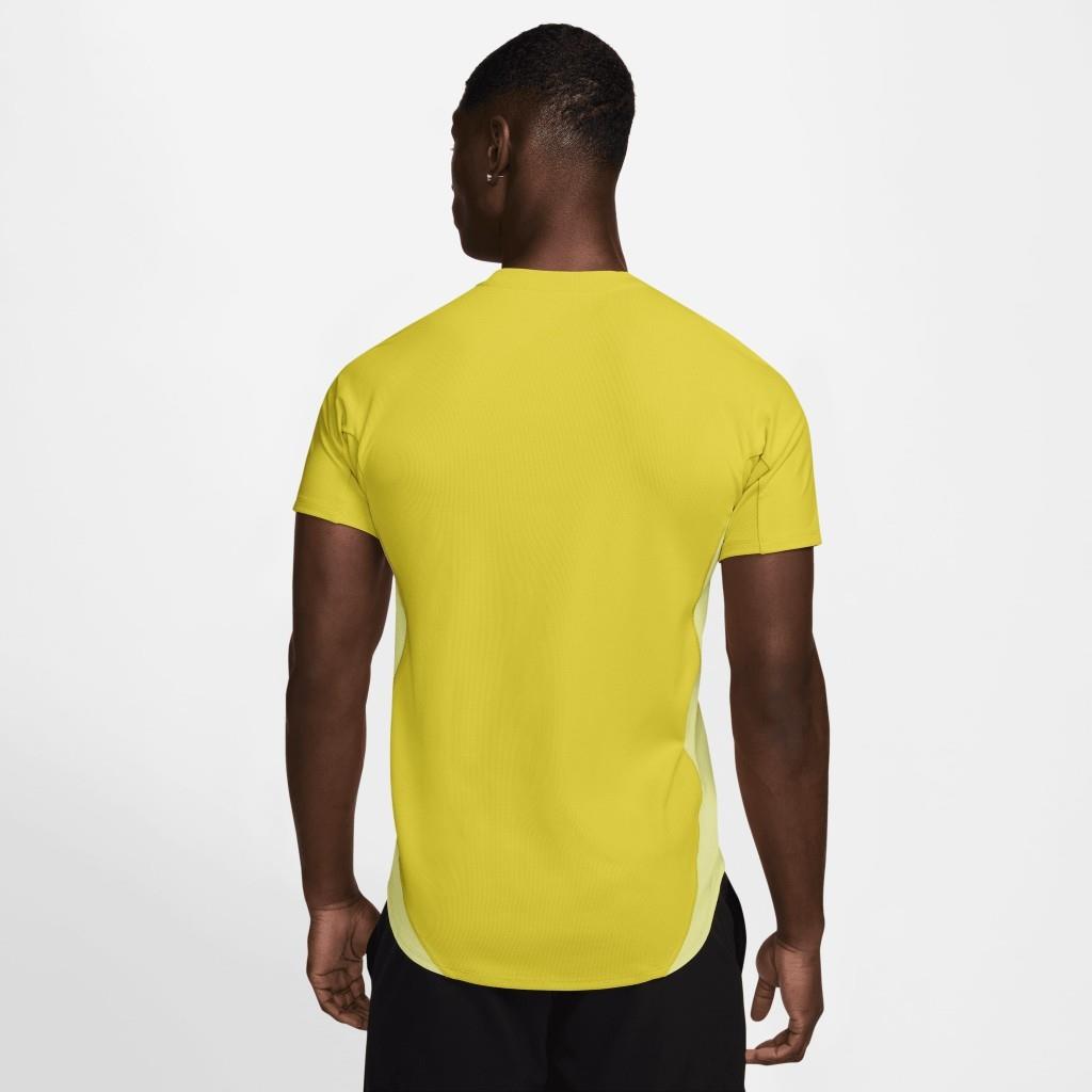 NikeCourt Slam Erkek Dri-FIT Sarı Tenis Tişört FZ6857-344