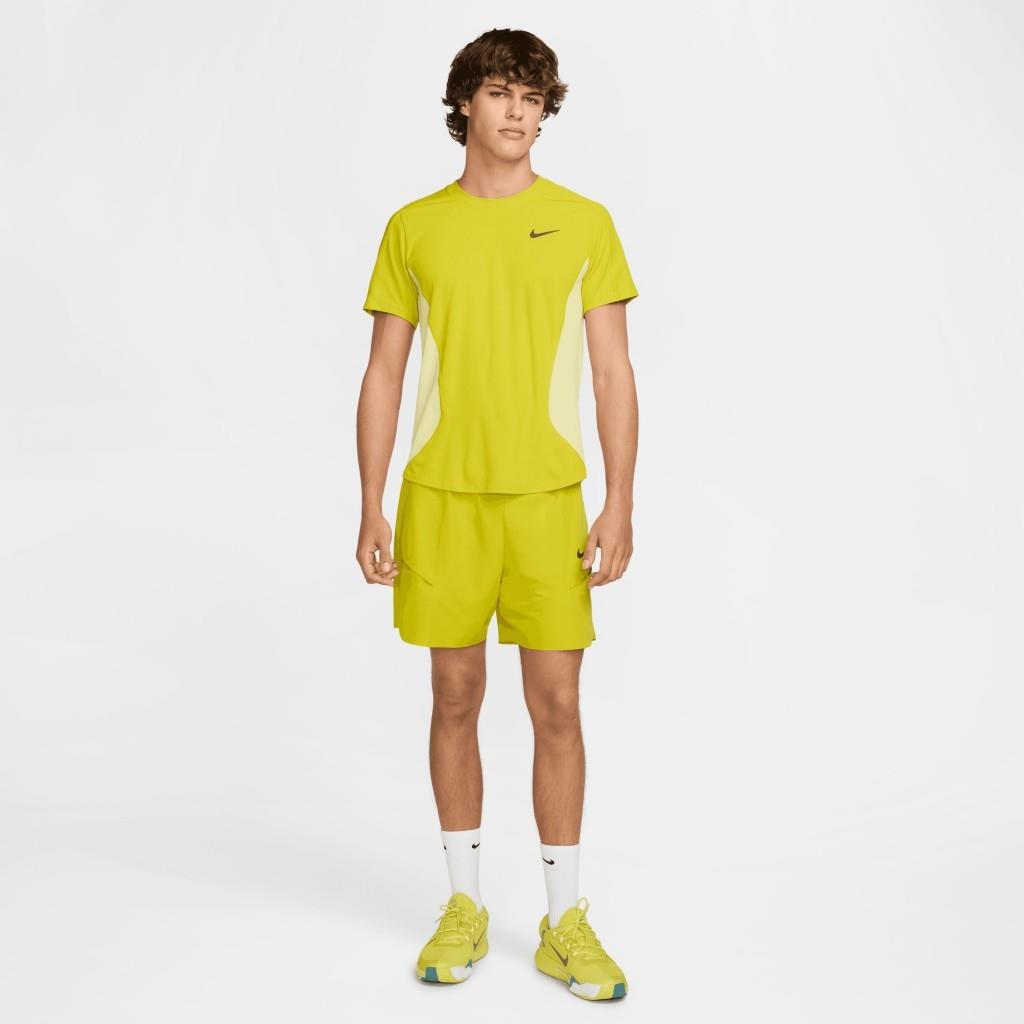 NikeCourt Slam Erkek Dri-FIT Sarı Tenis Tişört FZ6857-344