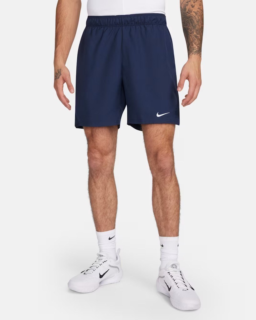 NikeCourt Victory Dri-FIT 18 cm Erkek Tenis Şortu - Lacivert FD5380-415