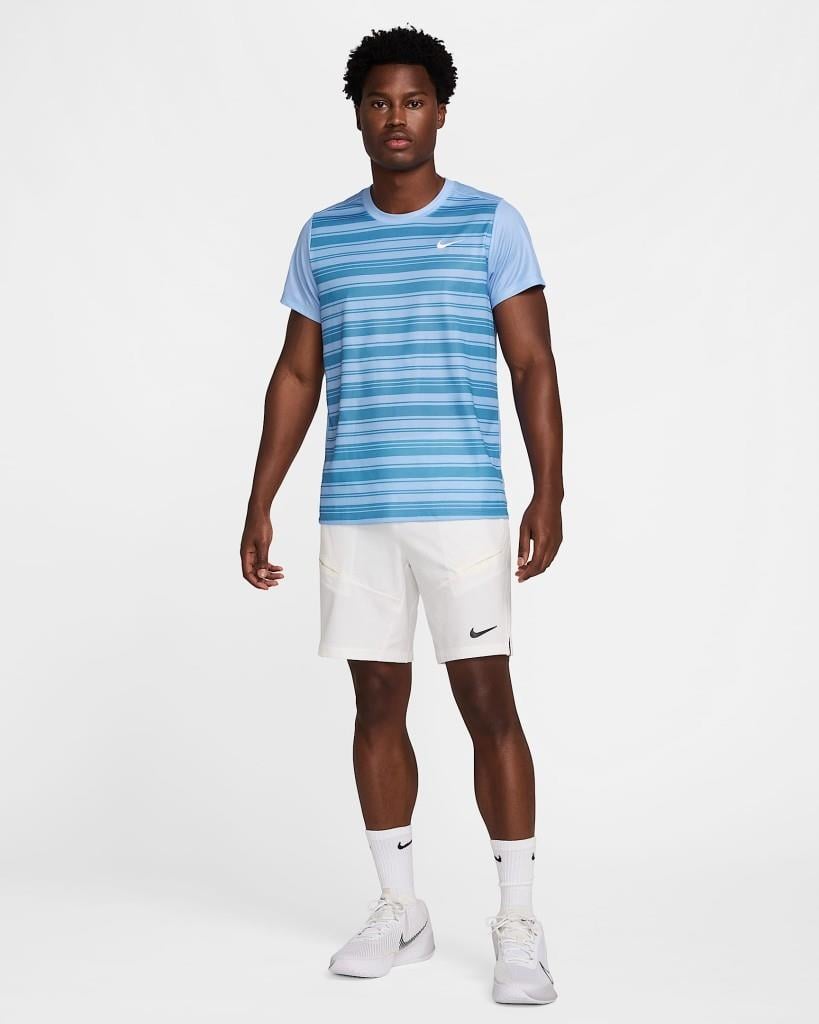 NikeCourt Victory Dri-FIT Erkek Mavi Tenis Tişört FZ6923-468