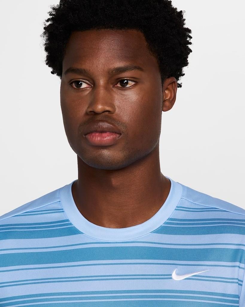 NikeCourt Victory Dri-FIT Erkek Mavi Tenis Tişört FZ6923-468