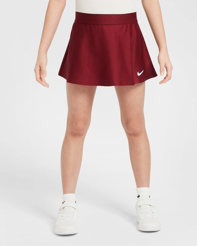 NikeCourt Victory Kız Çocuk Bordo Tenis Eteği CV7575-677