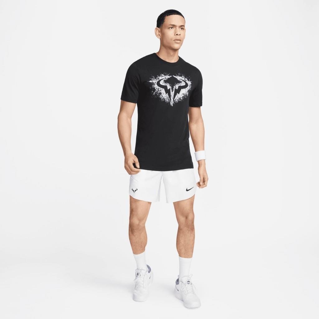 Rafa Nike Dri-FIT Erkek Siyah Tenis Tişörtü FD0032-010