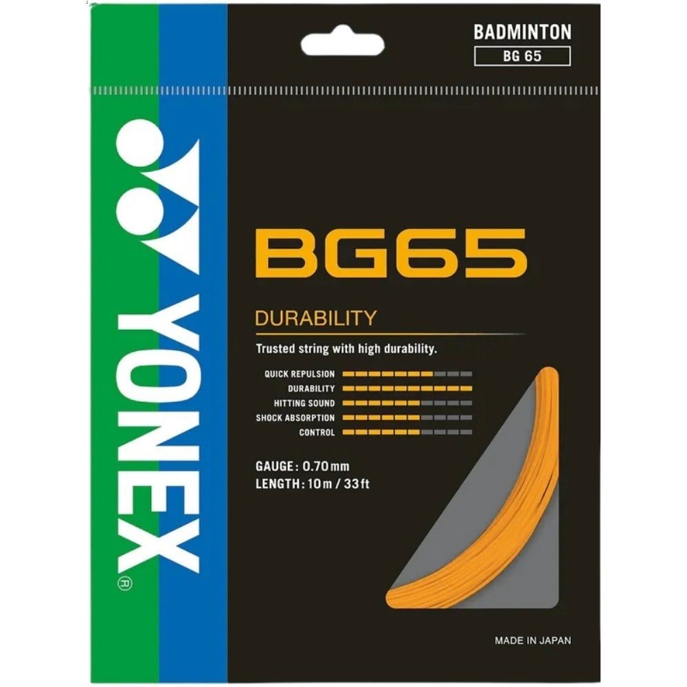 Yonex Bg 65 Badminton Kordajı 0.70 mm / 10m - Turuncu