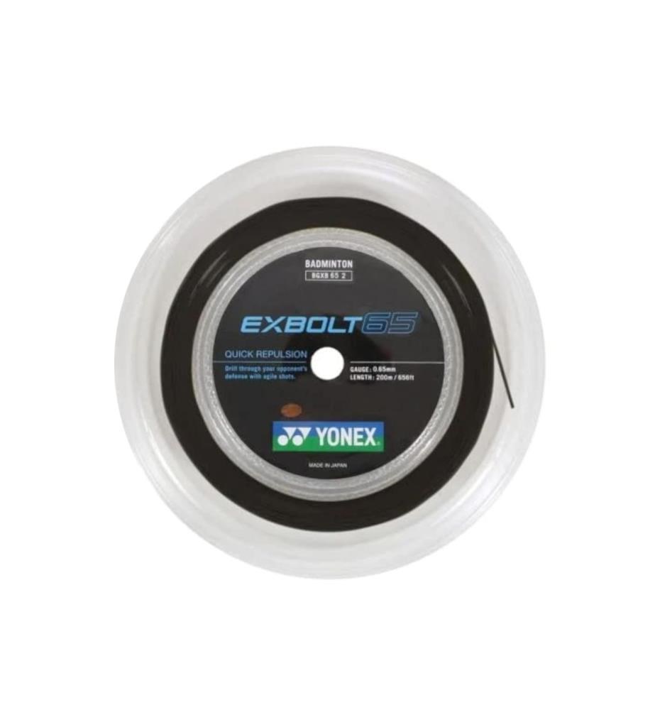 Yonex Exbolt 65 Badminton Kordajı 0.65 mm / 200 M - Siyah