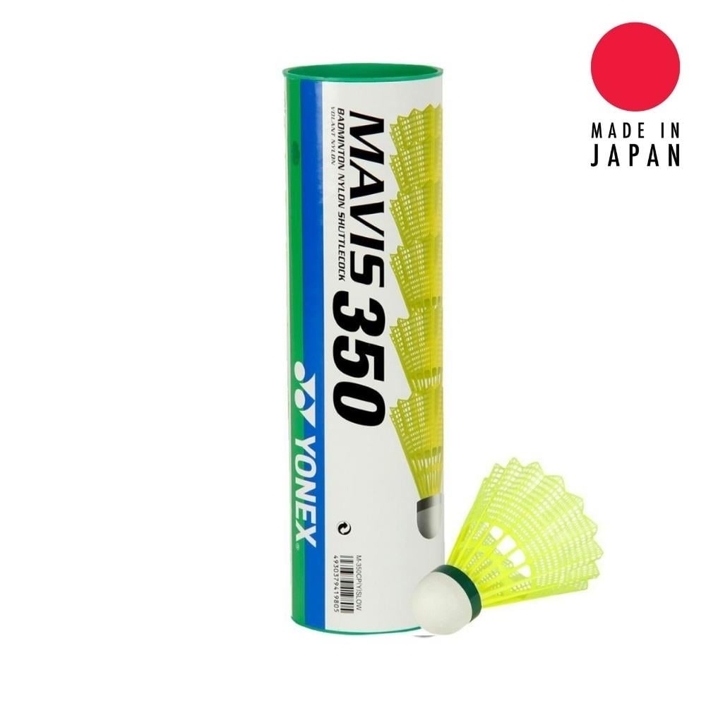 Yonex Mavis 350 (6'lı) Sarı Badminton Topu - Yeşil Bant